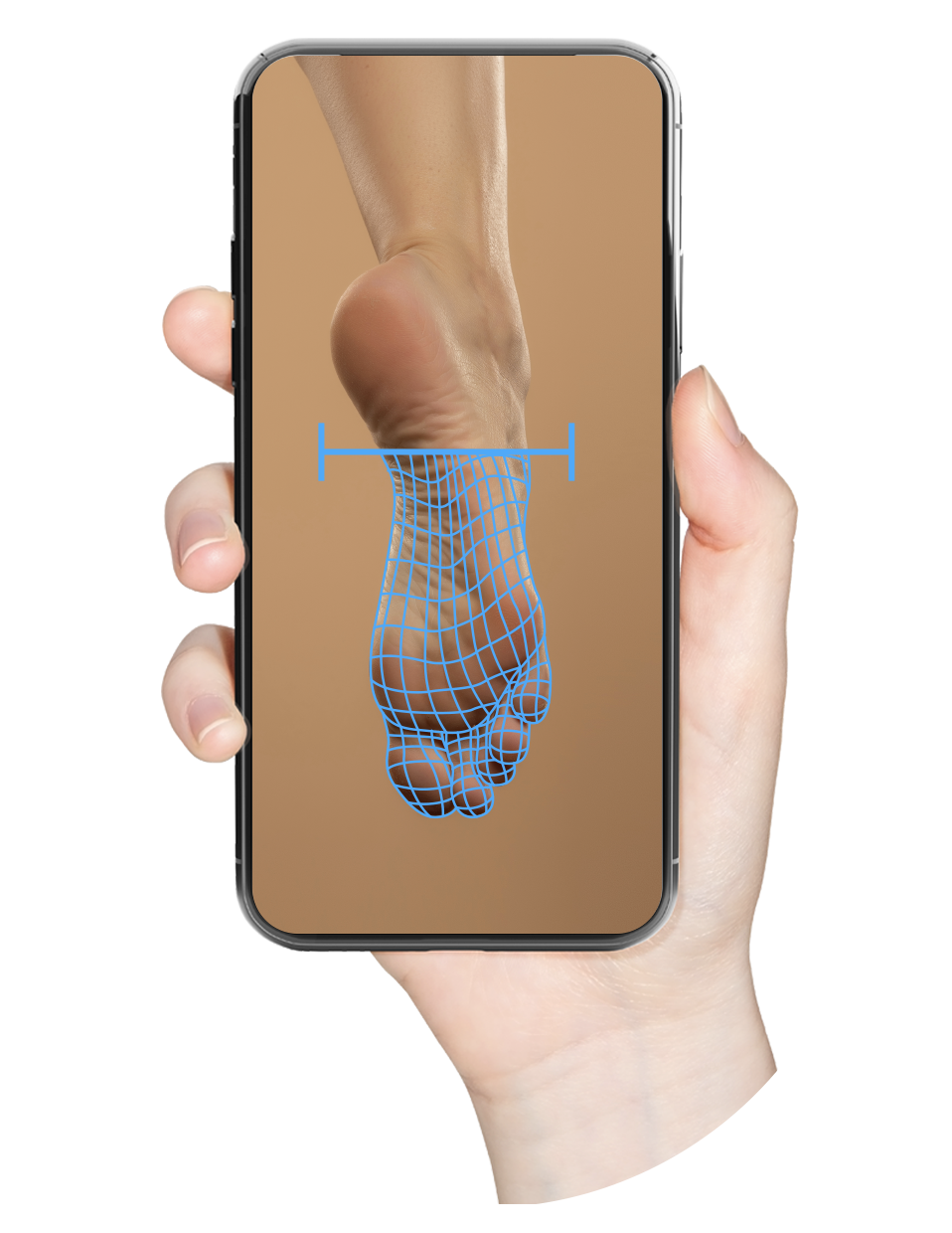 application via scan 3D du pied