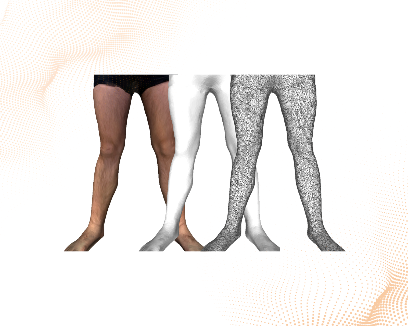 Visuel scan 3D (rendu de mesh coloré)